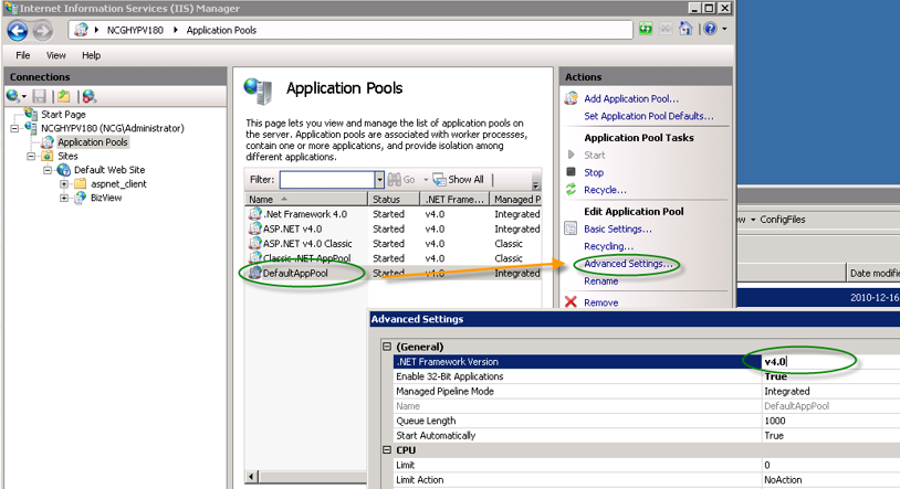 Change_Default_Application_Pool