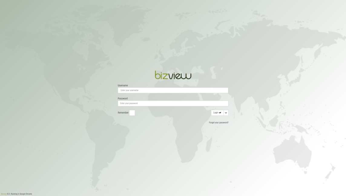 Bizview_installed_login