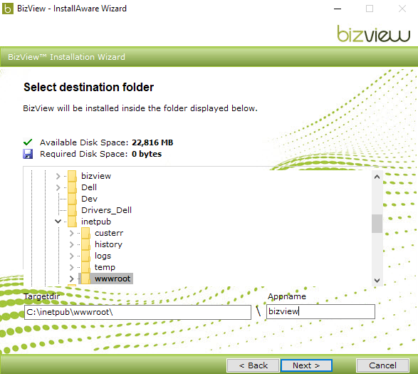 Bizview_installation_wizard